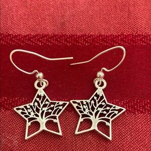 5/$10❤️❤️❤️NEW Tibetan Silver Star Tree of Life Earrings Handmade